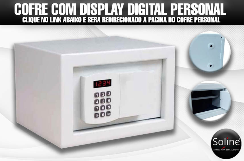 Cofre Digital SCW04 com Wi-Fi e biometria em aço reforçado, trava motorizada e design moderno na cor branca.